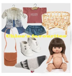 Corolle poppen en poppenkleding Corolle Doll Bag Brown* Doll Furniture And Accessories