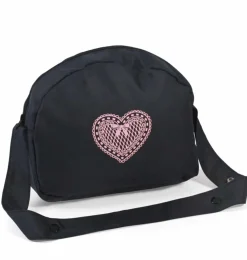 Miniland poppen Doll Diaper Bag Blue With Heart* Doll Clothes