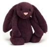 Jellycat knuffels Jellycat Bashful Plum Bunny Medium* Rabbits And Hares