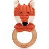 Jellycat knuffels Jellycat Cordy Roy Baby Fox Teething Ring And Rattle* Foxes And Wolves