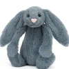 Jellycat knuffels Jellycat Medium Bashful Dusky Blue Rabbit* Rabbits And Hares