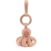Jellycat knuffels Jellycat Odell Octopus With Wooden Ring 21 Cm* Sea Animals