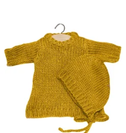 Minikane Knitted Set Gasparine By Color: Moutarde* Doll Clothes