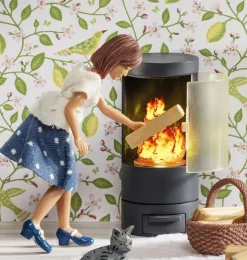 Lundby Fireplace For Dollhouse* Doll Furniture And Accessories