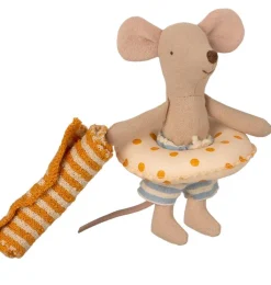 Maileg Beach Mouse Little Brother In Cabin De Plage* Doll House & Mouse House