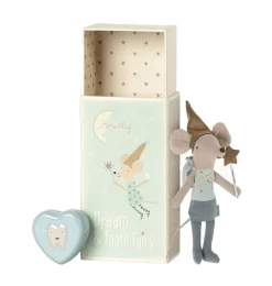 Maileg Big Brother Tooth Fairy Mouse In Matchbox With Storage Box* Doll House & Mouse House