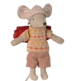Maileg Big Sister Hiker Mouse With Sleeping Bag - Copy* Doll House & Mouse House