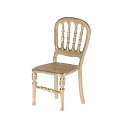Maileg Chair Mouse Gold* Doll Furniture And Accessories
