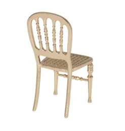 Maileg Chair Mouse Gold* Doll Furniture And Accessories