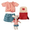 Maileg Clothing Set Big Sister Mouse With Bag* Doll House & Mouse House