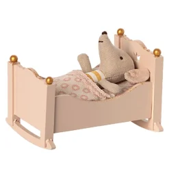Maileg Cradle / Rocking Cradle For The Baby Mice Pink* Maileg Baby Mice And Bunnies.