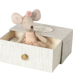 Maileg Dance Mouse In Daybed / Little Sister* Mice & Rat Cuddly Toys