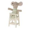 Maileg High Chair / Mice / Off-White* Doll Furniture And Accessories