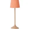 Maileg Miniature Standing Table Lamp 22 Cm High - Dark Powder* Doll Furniture And Accessories