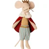 Maileg Mouse King 15 Cm* Doll House & Mouse House