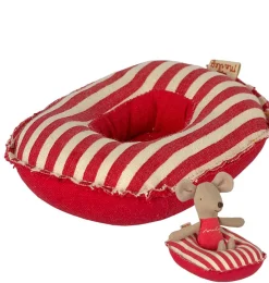 Maileg Rubber Boat For The Mice - Red Striped* Doll House & Mouse House