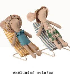 Maileg Set Of Beach Chairs For The Mice* Doll House & Mouse House