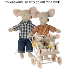 Maileg Stroller For The Mice* Doll Furniture And Accessories