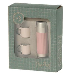 Maileg Thermos And Cups / Soft Coral* Doll Furniture And Accessories