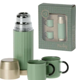 Maileg Thermos And Cups / Mint* Doll Furniture And Accessories