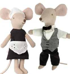 Maileg Waiter Mouse And Maid Mouse* Doll House & Mouse House