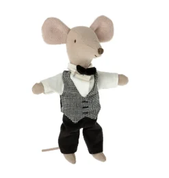 Maileg Waiter Mouse And Maid Mouse* Doll House & Mouse House