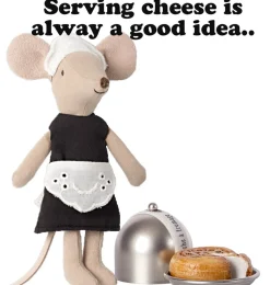 Maileg Waiter Mouse And Maid Mouse* Doll House & Mouse House