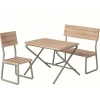 Maileg Wooden Garden Set With Table Chair And Bench* Doll Furniture And Accessories