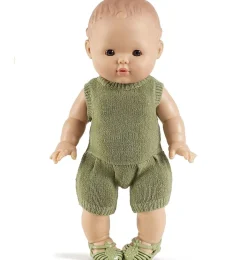 Minikane Barboteuse Orlando And Tricot Vert Sauge For Gordi Dolls* Minikane All Exclusive Dolls Gordi, Babies, Minis, Standing Dolls
