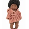 Minikane Peignoir And Tissu Eponge Marsala For Gordi Dolls* Doll Clothes