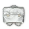 Minikane School Bag For The Gordi Dolls / Silver Artificial Leather* Doll Furniture And Accessories