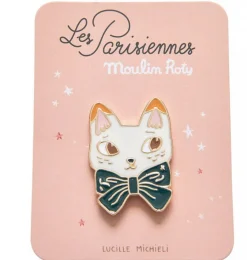 Moulin Roty Brooch Cat / Les Parisiennes* Cats And Dogs Cuddly Toys