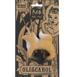 Oli & Carol Rob De Fox Teething Toy, Bath Toy And Bracelet* Woodland Soft Toys