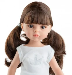 Paola Reina poppen Paola Reina Amigas Doll Carol With Ponytails In Her Hair* Amigas Dolls From Minikane & Paola Reina