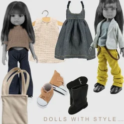 Paola Reina poppen Paola Reina Amigas Doll Clothing Set Maribel* Amigas Dolls From Minikane & Paola Reina