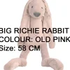 Happy Horse Rabbit Richie Xl In Old Pink 58 Cm* Rabbits And Hares